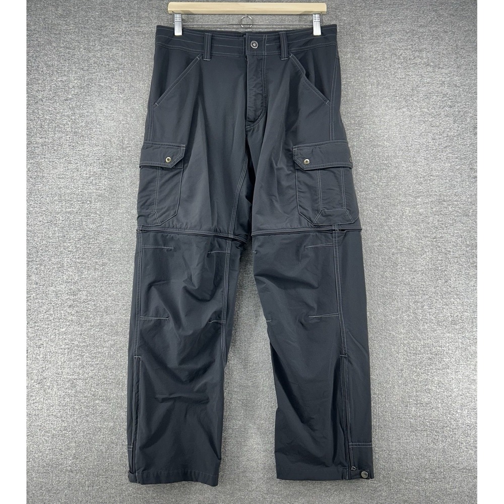 Kuhl Stealth Convertible Hiking Cargo‎ Pants Men Size 32x30 Gray Outdoor